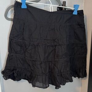 Black Ruffled Skirt Size Medium